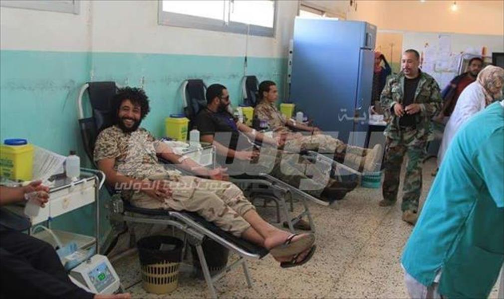 كتيبة «العقيد صلاح بوحليقة» تطلق حملة للتبرع بالدم في بنغازي