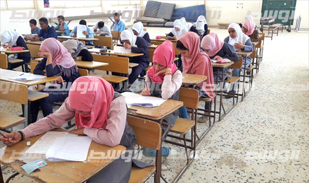 بالصور: تواصل امتحانات الشهادة الإعدادية في مدينة سبها