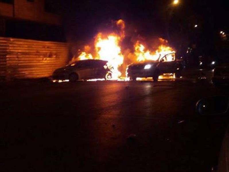 قتيلان وخمسة جرحى من «البحث الجنائي» في تفجير سيارة ببنغازي