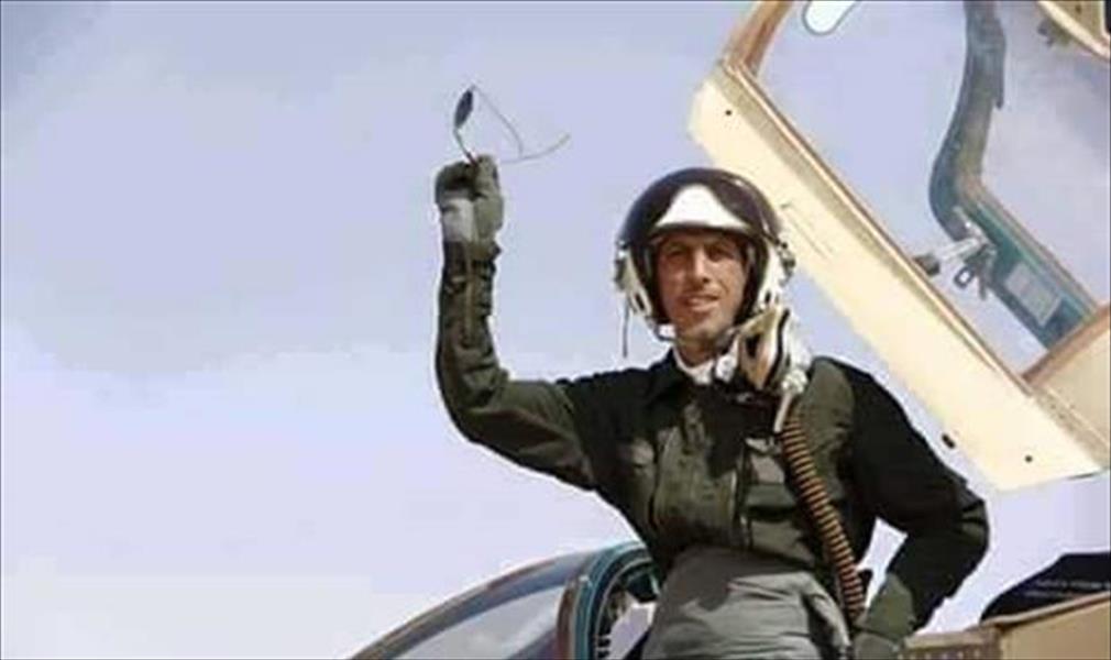 مصرع الطيار إدريس العبيدي جراء سقوط طائرته في بنغازي