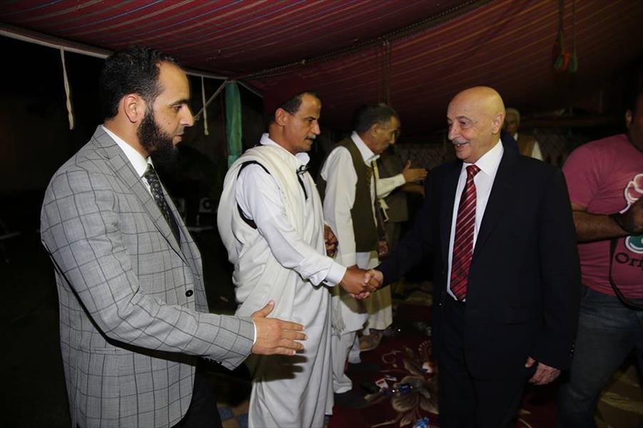 في خيمة بالقاهرة عقيلة يلتقي أعضاء من البرلمان المصري