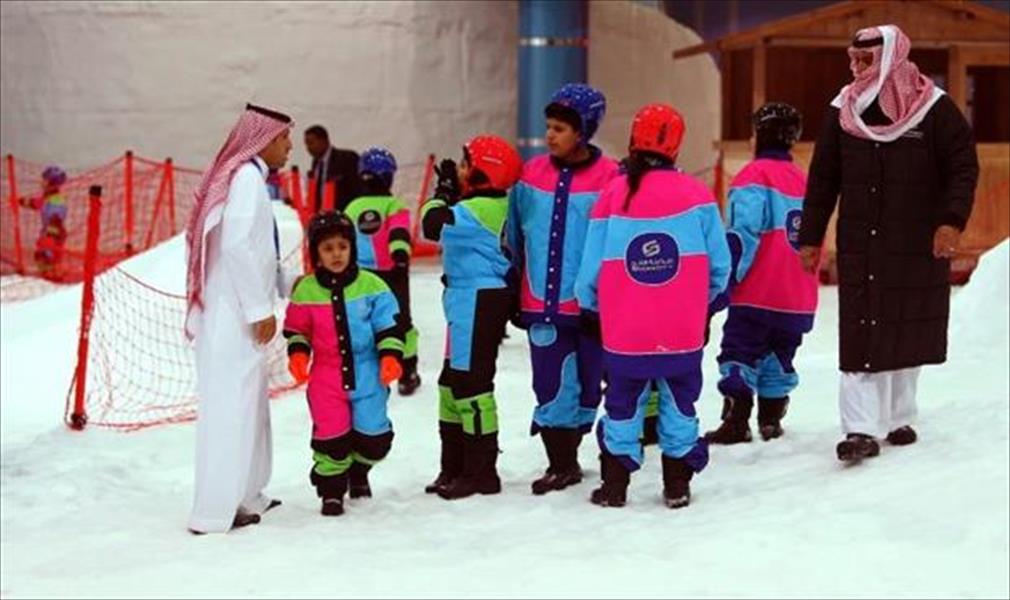 «مدينة الثلج» تبرد حرارة الصيف في الرياض