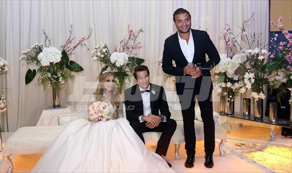 بالصور: رامي صبري يتألق في حفل زفاف يحيى وريهام