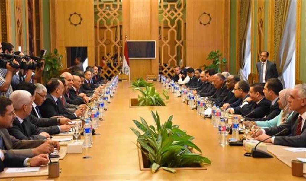سامح شكري يكشف فحوى اجتماعه بأعضاء مجلس النواب الليبي