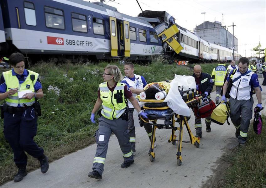  ستة جرحى في هجوم على ركاب قطار في سويسرا 