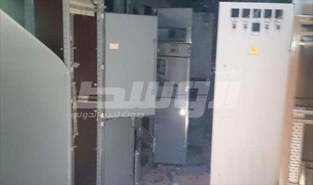 بالصور: وفد من مكتب وزارة الكهرباء بالجنوب يتفقد الأضرار بمحطة الاريل