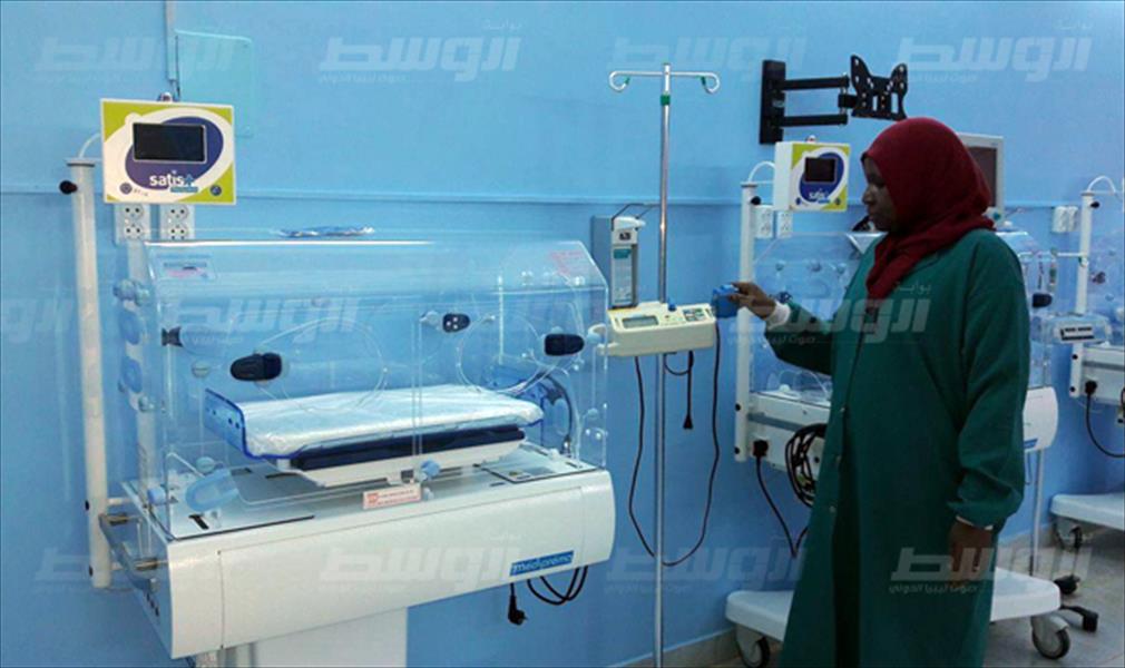 بالصور: إعادة افتتاح قسم الحواضن بمركز سبها الطبي