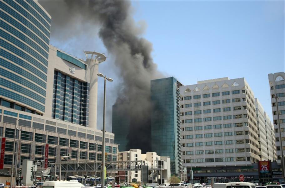 اندلاع حريق وسط أبوظبي دون إصابات