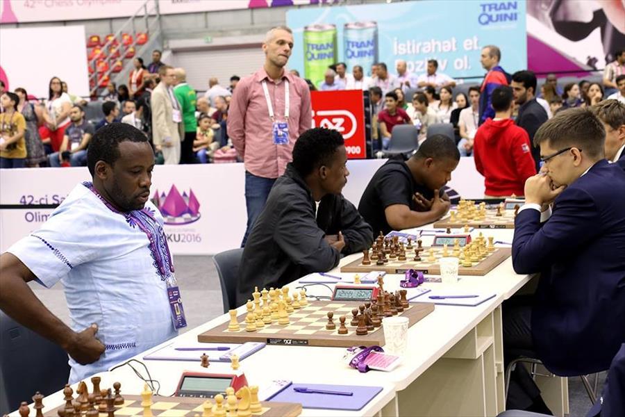 ليبيا تواجه بربادوس في الأولمبياد العالمي للشطرنج