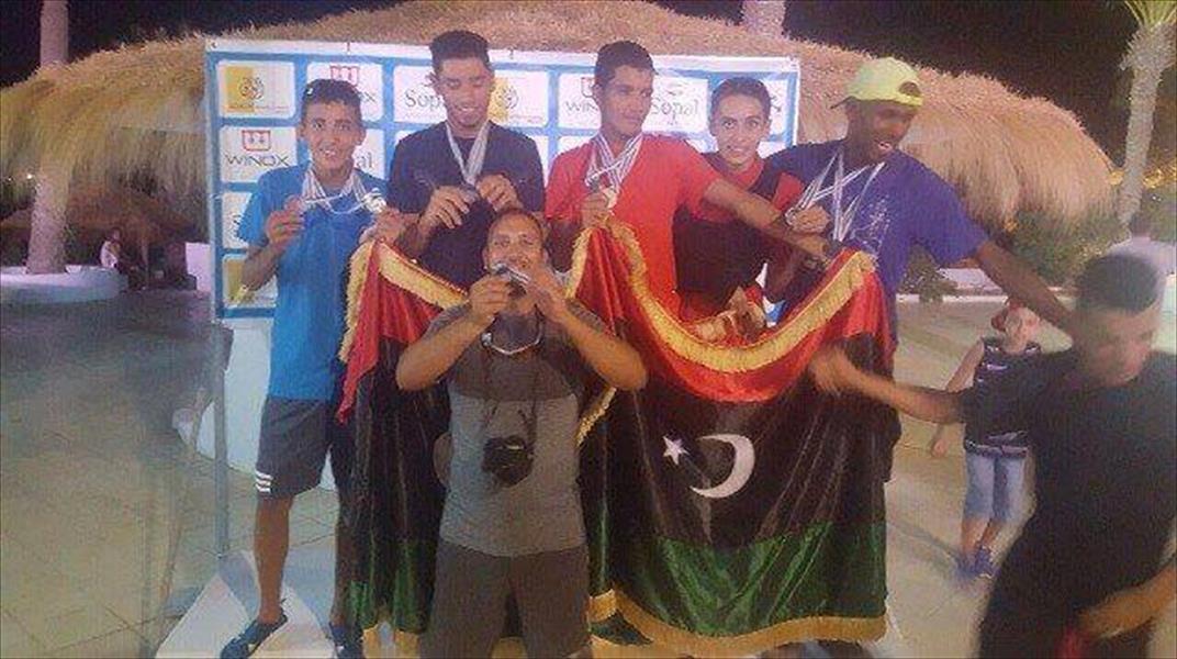 ليبيا تتوج بـ3 ميداليات في ثلاثي قرقنه