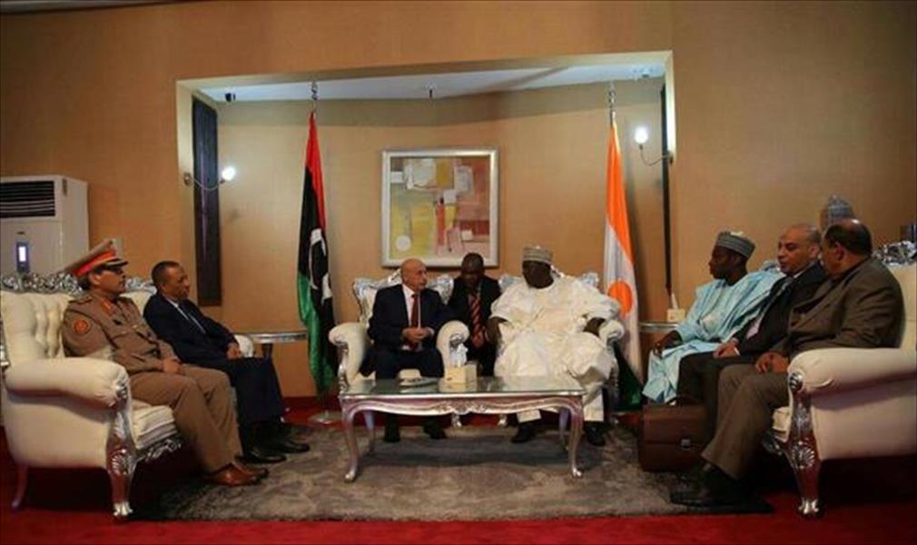 عقيلة والثني يبحثان العلاقات الثنائية مع النيجر