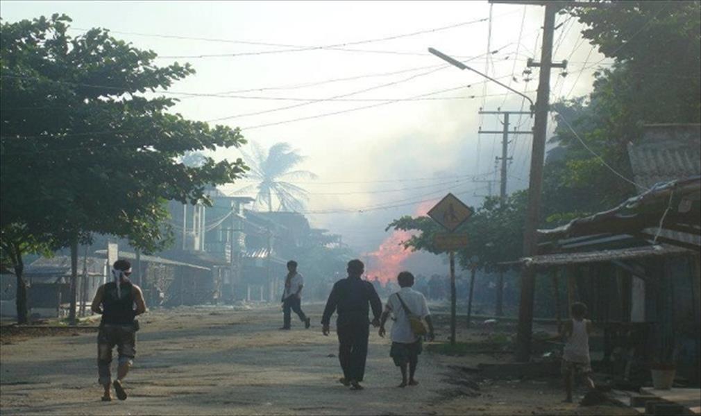 بوذيّون يُهاجمون منازل عمال الإغاثة غربي ميانمار