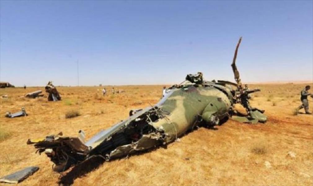5 قتلى ونجاة اثنين في حادث الطائرة العمودية قرب طبرق
