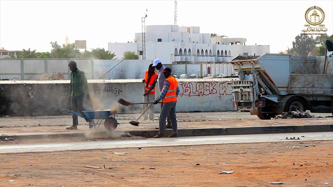 استمرار حملة تنظيف مدينة بنغازي