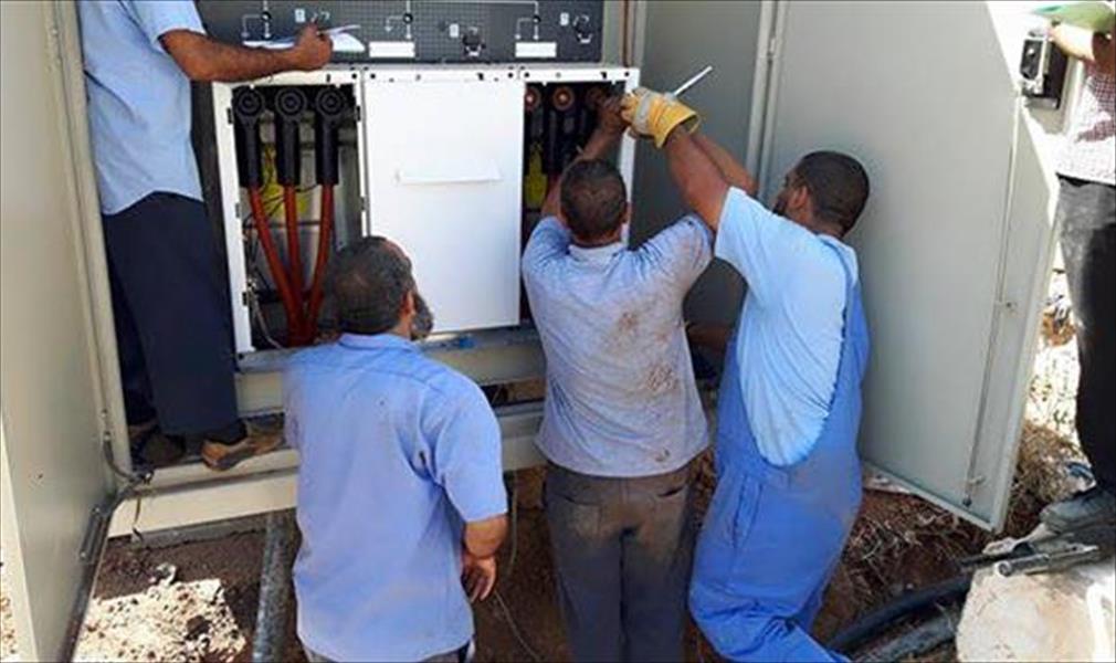 «العامة للكهرباء»: إعادة وحدتين للعمل في محطة السرير الغازية