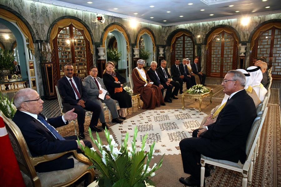 السبسي يلتقي مسئولي الأجهزة الرقابية والمحاسبة في الدول العربية