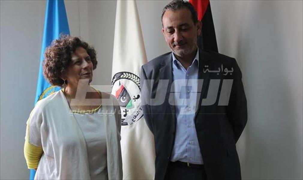 البرغثي يلتقي السفيرة الفرنسية الجديدة لدي ليبيا