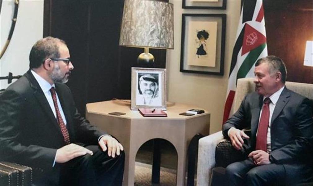 ملك الأردن يناقش مع النايض الأوضاع في ليبيا