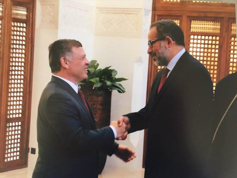 ملك الأردن يناقش مع النايض الأوضاع في ليبيا
