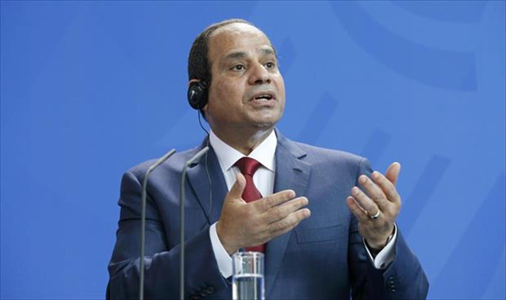 السيسي: صوت مصر سلام وتعمير لا قتل وإرهاب