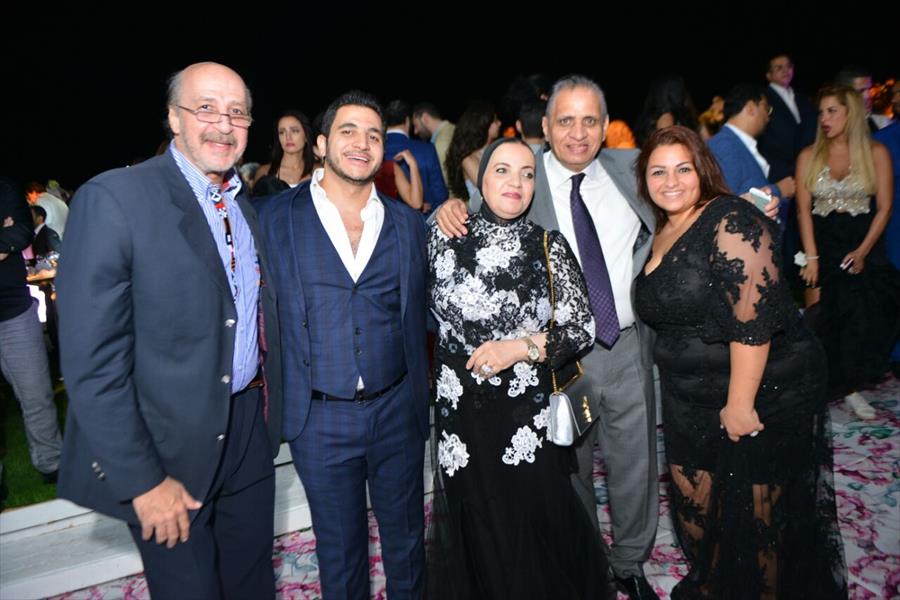 بالصور: نجوم الفن والإعلام في حفل زفاف حسن وإيمي