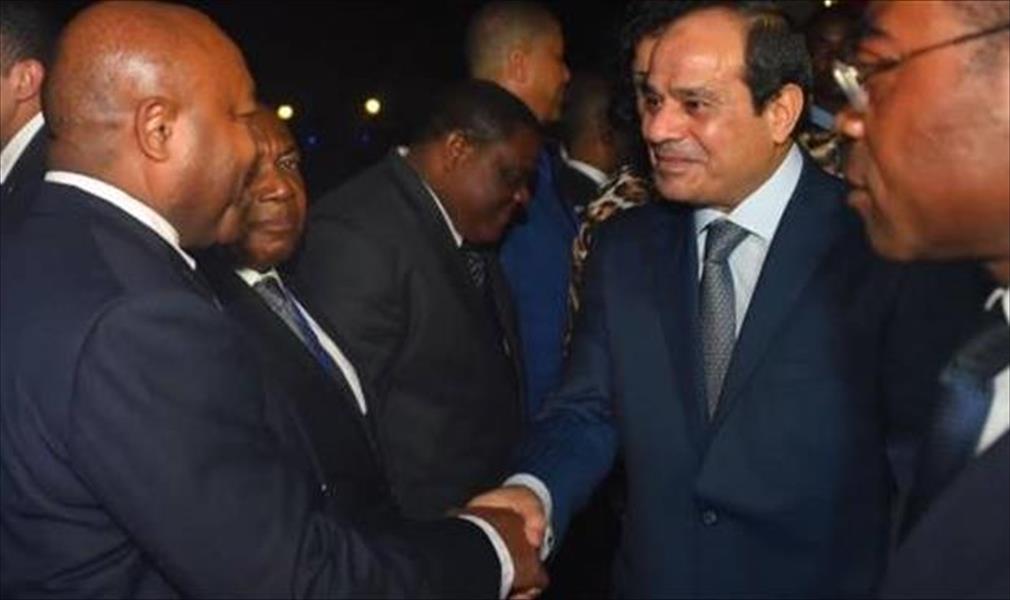 السيسي يصل غينيا الاستوائية لحضور القمة العربية - الأفريقية