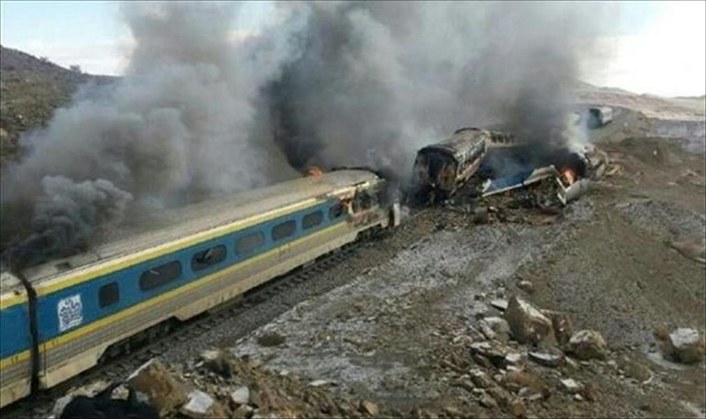 31 قتيلا بحادث تصادم بين قطارين في إيران