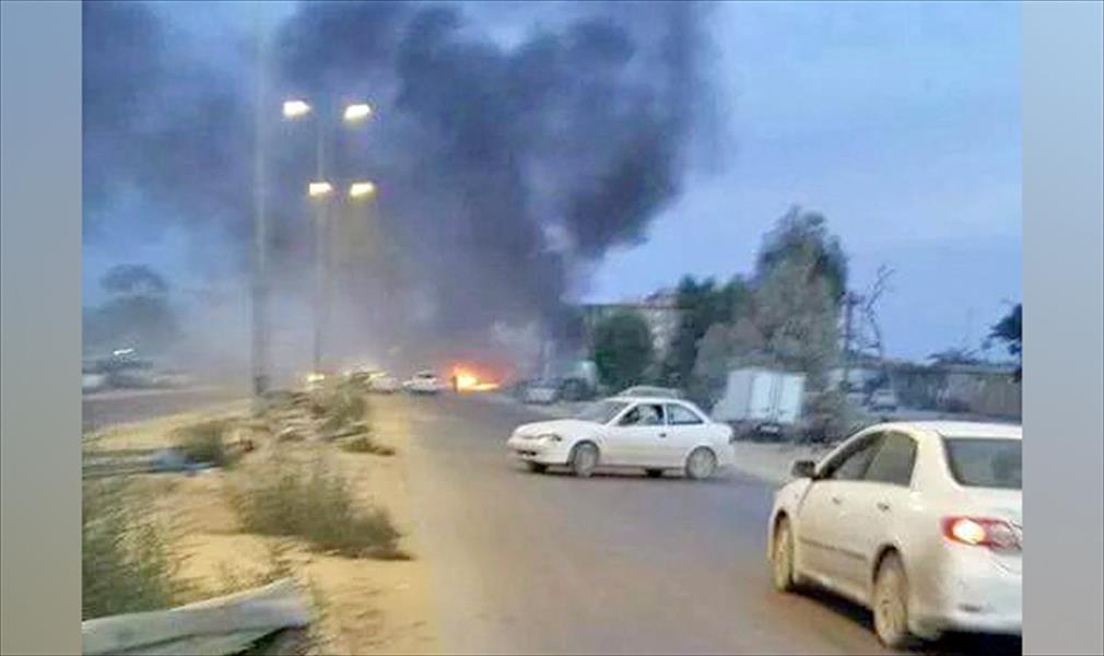 انفجار سيارة مفخخة ثانية أمام المعسكر الرئيسي ببوعطني في بنغازي