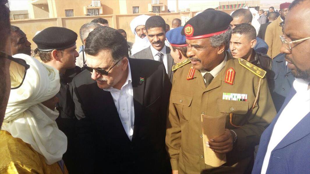 السراج يتعهد من غات بتوفير الخدمات للمواطنين في كل ربوع ليبيا