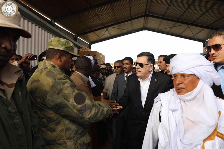 السراج يؤكد على ضرورة وفاق الليبيين ويشيد بحفاوة الاستقبال في غات