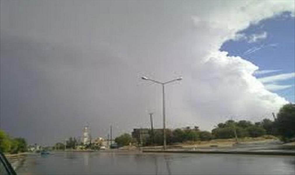 هطول كميات من الأمطار على مختلف المدن الليبية
