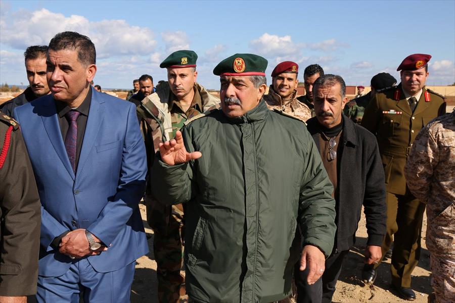 الناظوري والقطراني يتفقدان الكلية العسكرية في توكرة شرق بنغازي