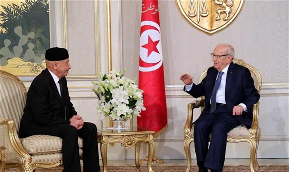 تفاصيل لقاء الرئيس التونسي بعقيلة صالح