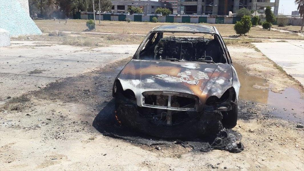 تفجير سيارة وحرق أخرى في حادثين ببنغازي