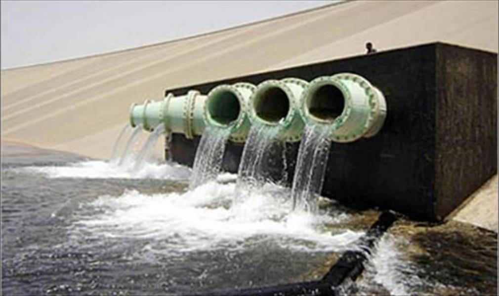 ضخ مياه النهر الصناعي لخزان السكت بمصراتة بعد 3 أسابيع من الانقطاع