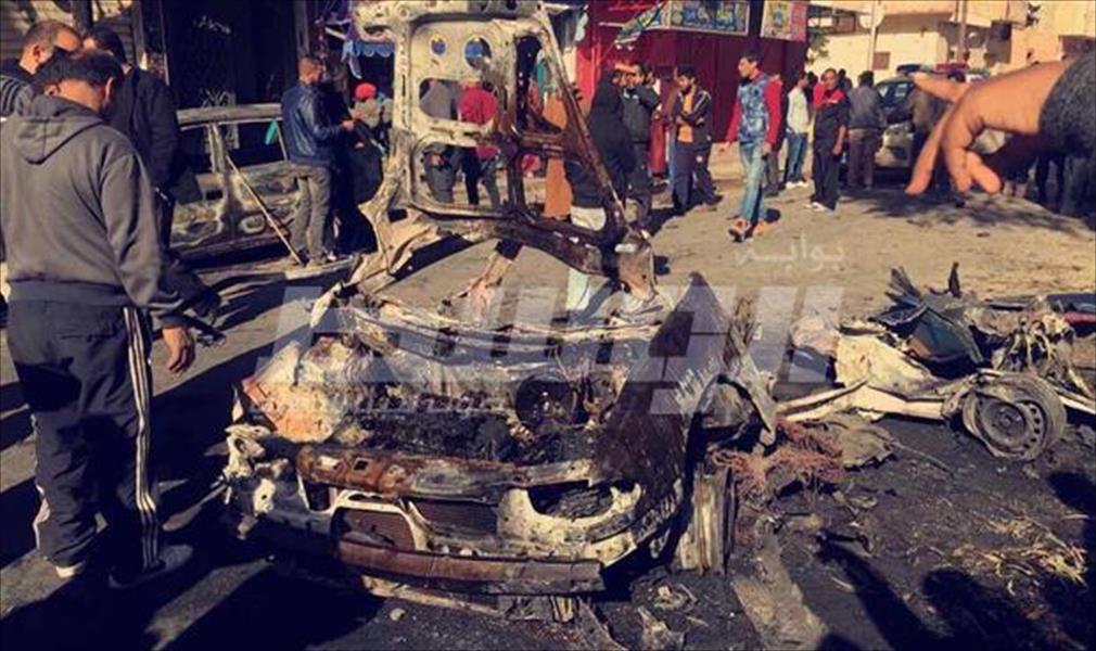 بالصور: آثار التفجير الذي استهدف وزير الداخلية الأسبق عاشور شوايل