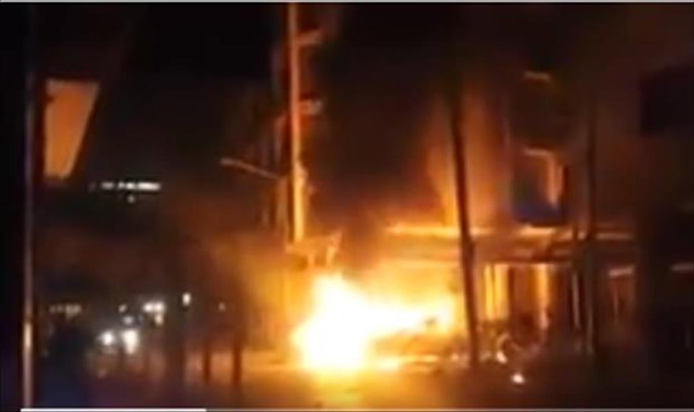 الهلال الأحمر الليبي ينتشل جثتين محترقتين في انفجار طرابلس