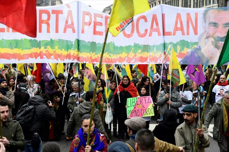أكراد أوروبا يتظاهرون في ستراسبورغ للمطالبة بتحرير أوجلان