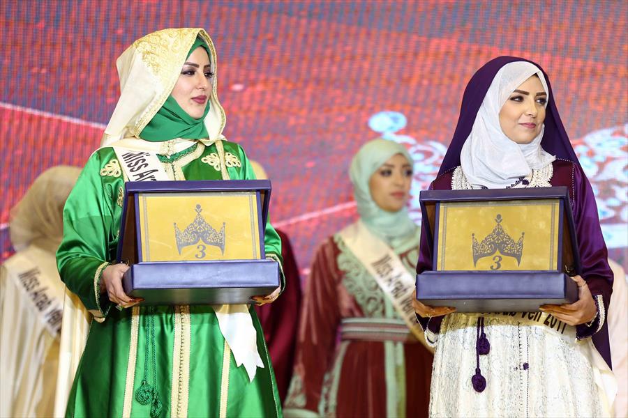بالصور: الليبية هدير خالد وصيفة ملكة جمال المحجبات