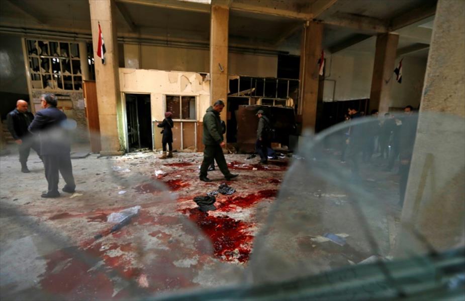 32 قتيلاً في تفجير انتحاري استهدف مجمعاً للمحاكم بدمشق