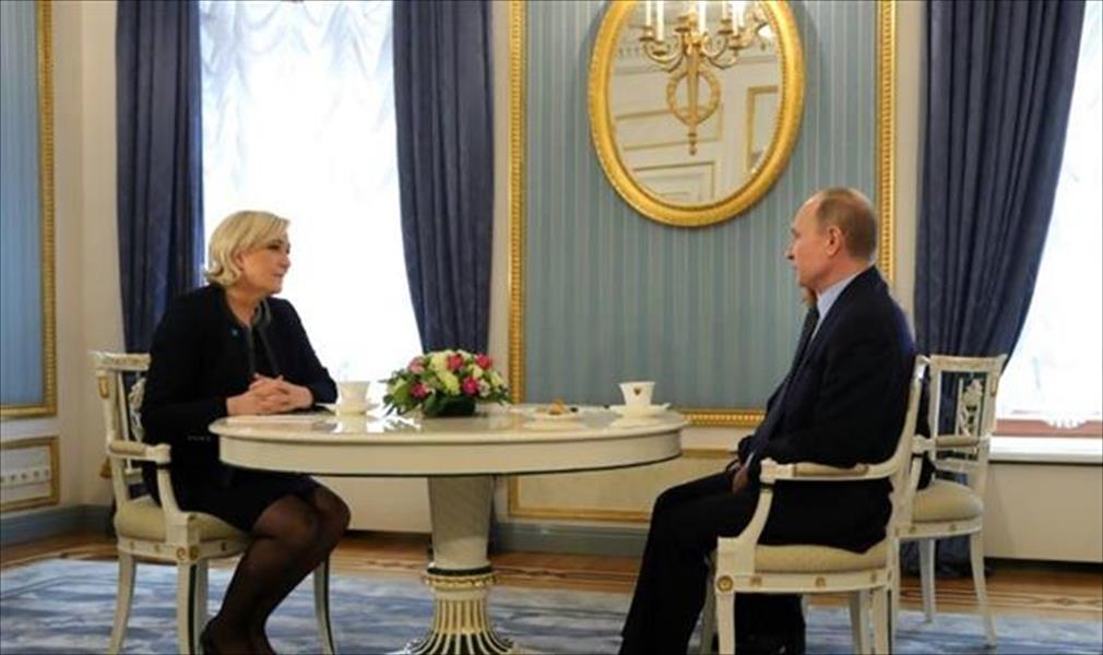 بوتين يبحث مع لوبن «الوضع في أوروبا»