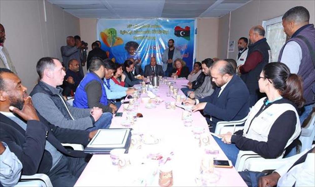 «شؤون النازحين» تبحث مع وفد دولي أولويات الاحتياجات الإنسانية في ليبيا