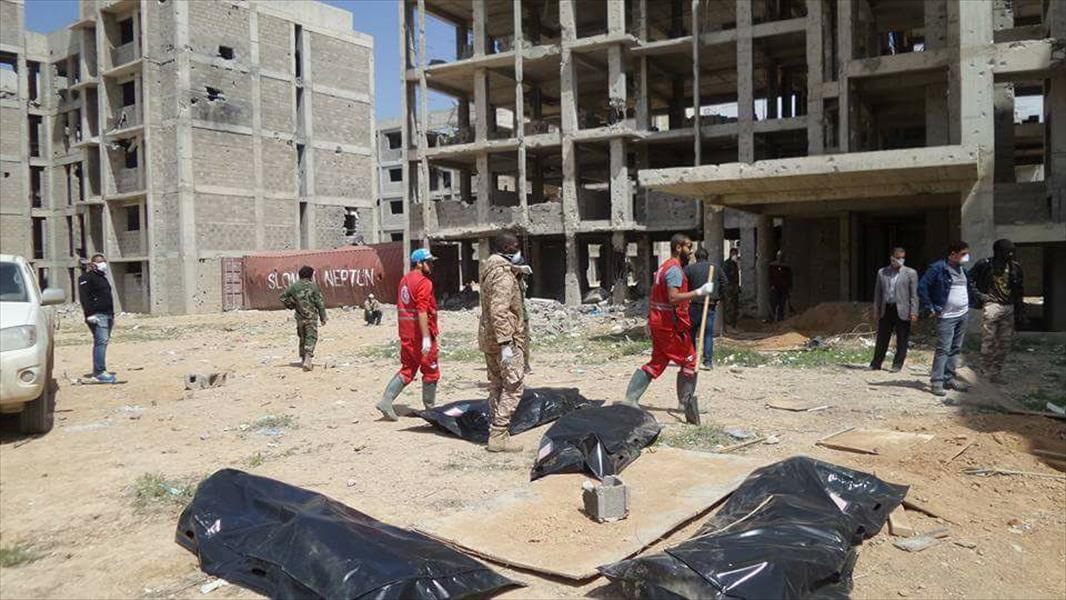 العثور على 15 جثة بمنطقة «العمارات الـ12» غرب بنغازي