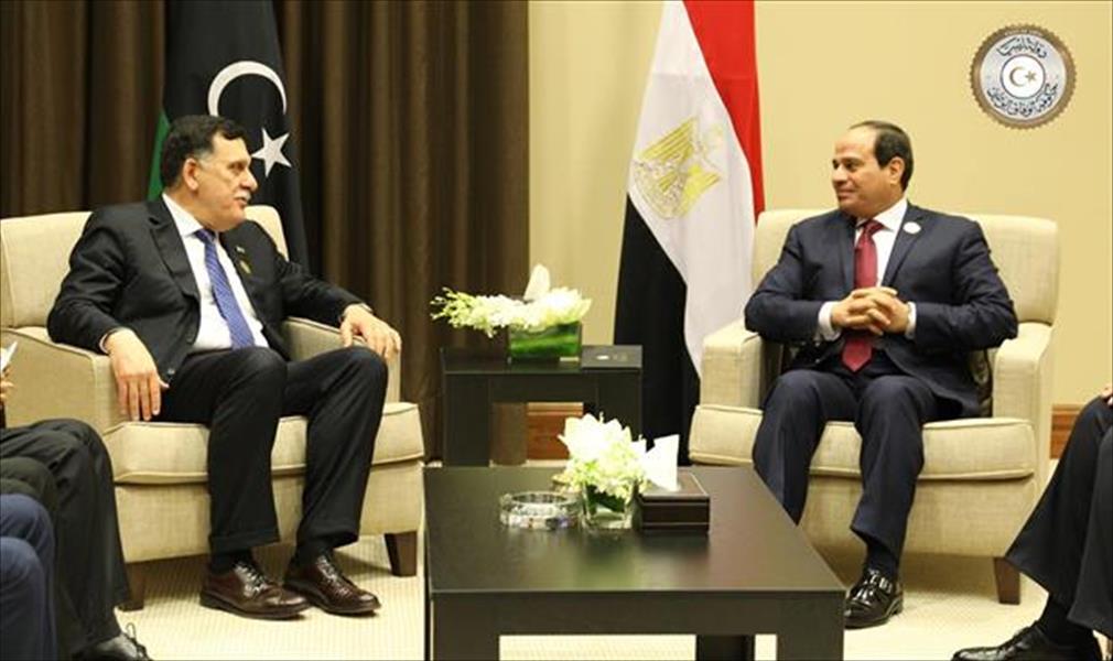 السراج يبحث مع الرئيس المصري تطورات الهلال النفطي