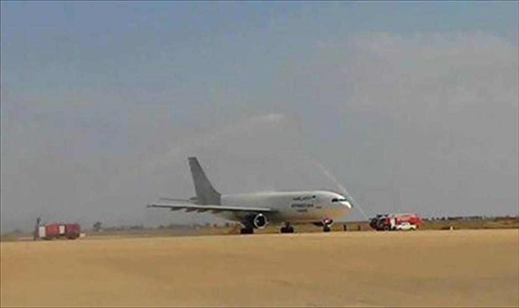 هبوط أول رحلات الشحن الجوي في مطار بنينا الدولي ببنغازي