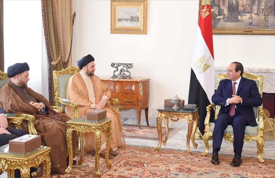 السيسي يؤكد دعم جهود المصالحة الوطنية فى العراق خلال لقاء رئيس التحالف الوطني