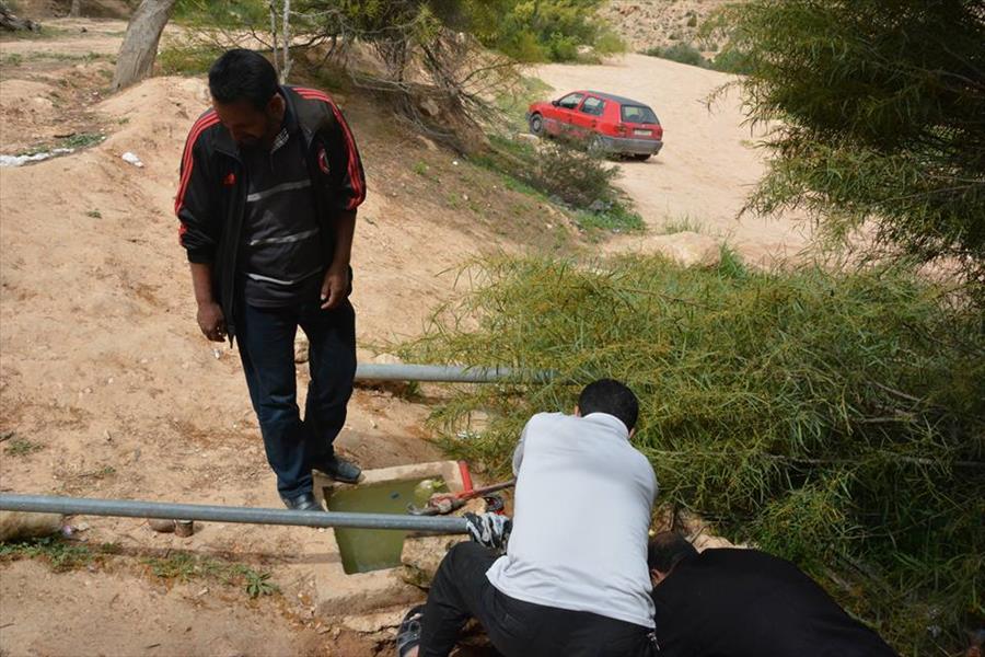 بلدية غريان تبدأ تجهيز متنزه أبو غيلان