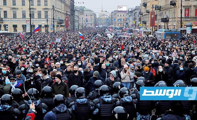 الأمن الروسي يوقف ألف شخص خلال تظاهرات داعمة للمعارض نافالني