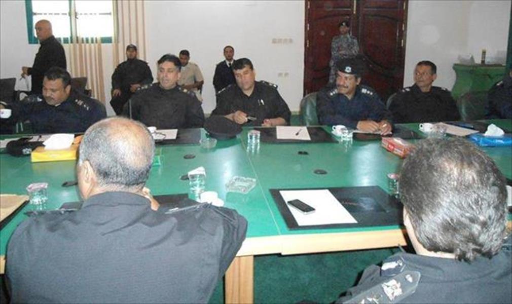مديريات الأمن بمنطقة الجبل الأخضر تتفق على إنشاء غرفة أمنية مشتركة