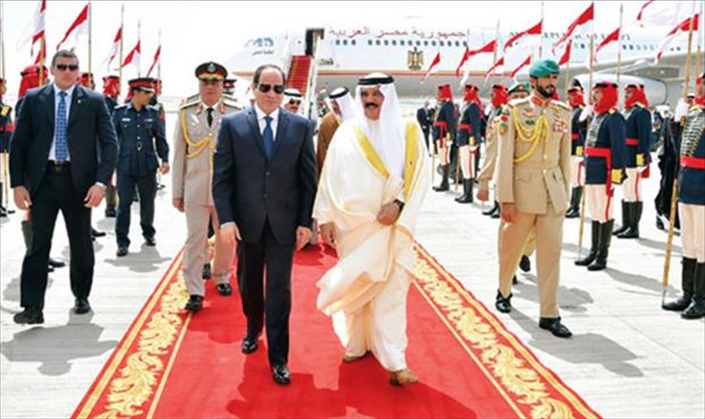 مصر والبحرين تؤكدان رفضهما التدخل في شؤون العرب الداخلية